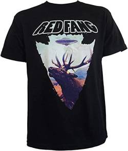 RED FANG Band Native Arrowhead Moose Logo T-Shirt S Black L von Pit