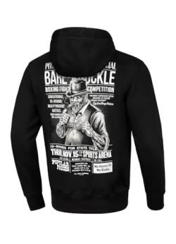 Herren Kapuzenpullover Hoody Hoodie Männer Kapuze Pit Bull West Coast Pitbul Bare Knuckle L von Pitbull