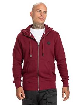 Pit Bull West Coast Hoodie mit Reißverschluss Small Logo 21 Rotwein M von Pitbull