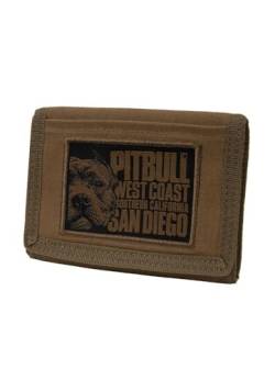 Pitbull Brieftasche aus Canvas Herren Brieftasche Geldbeutel Pit Bull West Coast Blood Dog Brieftasche aus Baumwolle Stoffportemonnaie Strickstoffbrieftasche Brieftasche aus Stoff von Pitbull