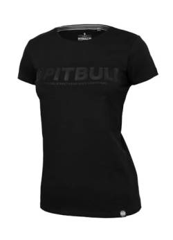 Pitbull Damen T-Shirt mit Frontdruck Baumwollshirt Tshirt Kurzarm Bluse mit Rundhalsausschnitt für Frauen Pit Bull West Coast R Tshirts XS von Pitbull