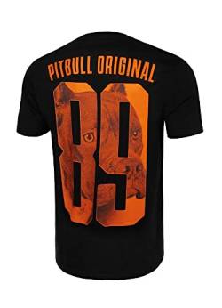 Pitbull Herren T-Shirt Pit Bull West Coast Eighty Nine Dog Männer Tshirt Baumwolle t-Shirts S Schwarz von Pitbull