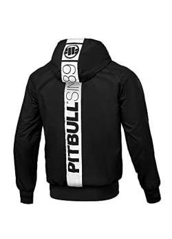 Pitbull West Coast - Jacke Herren mit Kapuze, Winddichte Übergangsjacke, Bequeme Seitliche Taschen mit Reißverschluss, perfekt für Outdoor - Athletic Hilltop - M von Pitbull