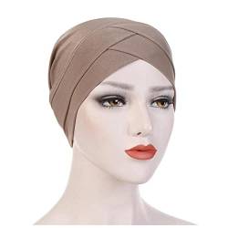 Stirnband Damen Frauen Samt Turban Hut Stirnband Muslim Hijab Caps Weibliche weiche Bandana Stirnband Hijabs Kopf Wrap Haar Zubehör Stirnband (Size : 16) von PiurUf