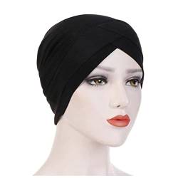 Stirnband Damen Frauen Samt Turban Hut Stirnband Muslim Hijab Caps Weibliche weiche Bandana Stirnband Hijabs Kopf Wrap Haar Zubehör Stirnband (Size : 17) von PiurUf