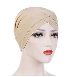 Stirnband Damen Frauen Samt Turban Hut Stirnband Muslim Hijab Caps Weibliche weiche Bandana Stirnband Hijabs Kopf Wrap Haar Zubehör Stirnband (Size : 21) von PiurUf