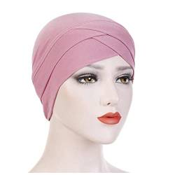 Stirnband Damen Frauen Samt Turban Hut Stirnband Muslim Hijab Caps Weibliche weiche Bandana Stirnband Hijabs Kopf Wrap Haar Zubehör Stirnband (Size : 24) von PiurUf