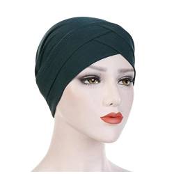 Stirnband Damen Frauen Samt Turban Hut Stirnband Muslim Hijab Caps Weibliche weiche Bandana Stirnband Hijabs Kopf Wrap Haar Zubehör Stirnband (Size : 25) von PiurUf