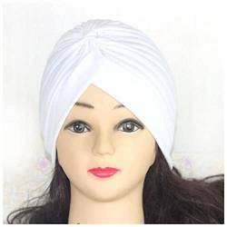 Stirnband Damen Frauen Samt Turban Hut Stirnband Muslim Hijab Caps Weibliche weiche Bandana Stirnband Hijabs Kopf Wrap Haar Zubehör Stirnband (Size : 65) von PiurUf
