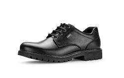 Pius Gabor Herren Bequemschuhe,Schnürschuhe,Gore-TEX,zertifiziertes Leder,Wechselfußbett,Komfortschuhe,Halbschuhe,Winter,Black,44.5 EU / 10 UK von Pius Gabor