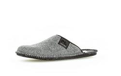 Pius Gabor Herren Klassische Hausschuhe, Männer Pantoffeln,Winter,Schlupfschuhe,schluepfschuhe,Slides,Slip-ons,Mules,lt.Grey,45 EU / 10.5 UK von Pius Gabor