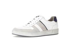 Pius Gabor Herren Sneaker Low,Halbschuhe,recyceltes Futter,zertifiziertes Leder,Wechselfußbett,White/Off-White/Fjord,45 EU / 10.5 UK von Pius Gabor