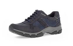 Pius Gabor Herren Sneaker Low,Halbschuhe,wasserdicht,Gore-TEX,Wechselfußbett,zertifiziertes Leder,Laufschuhe,schnürer,Midnight,42 EU / 8 UK von Pius Gabor