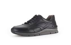 Pius Gabor Herren Sneaker Low,Halbschuhe,zertifiziertes Leder,Wechselfußbett,Superflex Sohle,straßenschuhe,Strassenschuhe,Black,40.5 EU / 7 UK von Pius Gabor