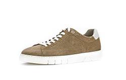 Pius Gabor Herren Sneaker Low,Halbschuhe,zertifiziertes Leder,Wechselfußbett,schnürer,straßenschuhe,Strassenschuhe,Taupe/White,46 EU / 11 UK von Pius Gabor