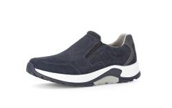 Pius Gabor Herren Sneaker Low,Slip On,zertifiziertes Leder,Wechselfußbett,freitzeitschuhe,offener einschlupf,Slipper,Marine/Iron,43 EU / 9 UK von Pius Gabor