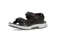 Pius Gabor Herren Trekkingsandalen, Männer Sandalen,zertifiziertes Leder,freizeitschuhe,offene schuhe,strandschuhe,black/black,46 EU / 11 UK von Pius Gabor