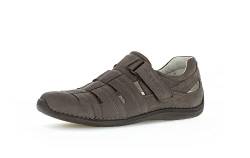 pius gabor Herren Slipper,Halbschuhe,zertifiziertes Leder,Latex Wechselfußbett,Freizeitschuhe,Klettverschluss,Klettschuhe,Grey,45 EU / 10.5 UK von Pius Gabor