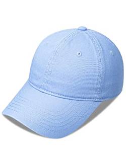 PivotWing Basecap Herren Damen Baseball Caps Cappy Männer Kappen Baseball Hat Mütze Basecap Herren Sommer Ball Caps Adjustable Basebal Hats for Men Women, Himmelblau von PivotWing