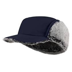 PivotWing Winter Mütze Cap, Flache Baseballkappe Kadettenhut Military Flat Top Baseball Cap Trucker Hut für Männer und Frauen Trucker Hut Army Kappe Wintermütze Marine von PivotWing