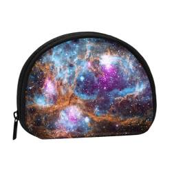 Mini-Geldbörse mit Cartoon-Motiv, Violett, für Damen, Mädchen, Kinder, Universe Galaxy Space, Einheitsgröße von Piwine