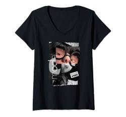 Disney and Pixar’s The Incredibles Edna Mode Fashion Logo T-Shirt mit V-Ausschnitt von Pixar