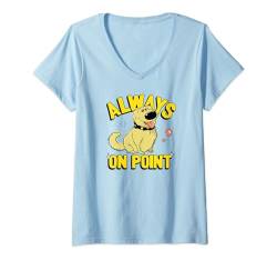 Disney & Pixar’s Up Dug Always on Point Concept Art Sketch T-Shirt mit V-Ausschnitt von Pixar