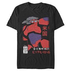 Pixar Unisex Big Hero 6 Series-Cool Baymax Organic Short Sleeve T-Shirt, Black, M von Pixar