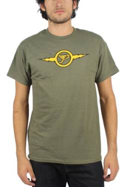 Pixies – Herren Lightning T-Shirt in Military, Grün von Pixies