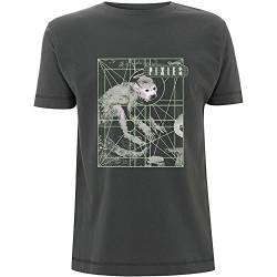 Pixies Monkey Grid Männer T-Shirt Charcoal XL 100% Baumwolle Band-Merch, Bands von Pixies
