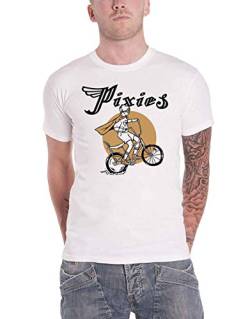Pixies T Shirt Tony Nue Band Logo offiziell Herren Weiß L von Pixies
