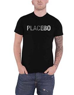 Placebo T Shirt Glitch Band Logo Nue offiziell Unisex Schwarz S von Placebo