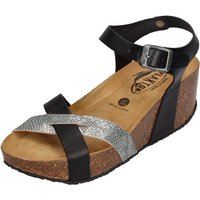 Plakton SO FINAL 875087 Riemchensandalette Negro Silver von Plakton