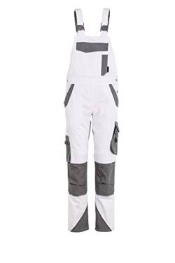 Planam Norit Damen Latzhose Weiss Zink Modell 6538 Größe 40 von Planam