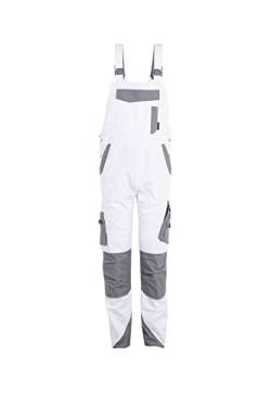 Planam Norit Herren Latzhose Weiss Zink Modell 6528 Größe 110 von Planam