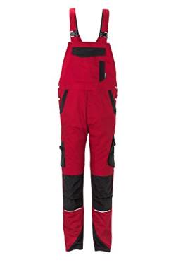 Planam Norit Herren Latzhose rot schwarz Modell 6527 Größe 24 von Planam