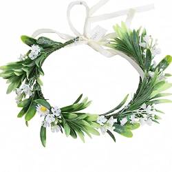 Blumenkrone, Blumenkranz, Stirnband, Blumengirlande, Stirnbänder, Hochzeit, Brautschmuck, Haarbänder, hawaiianisches Party-Zubehör für Kinder, Frauen, Mädchen von Plancholo