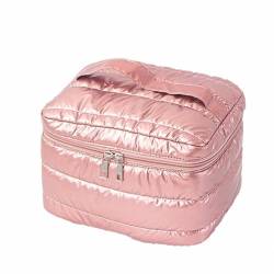 Kosmetiktasche Organizer Reise Make-up Tasche Tragbare Kulturbeutel Reise Kosmetiktasche für Frauen Mädchen, Pink L, 10*20*5cm, Kosmetiktasche von Plancholo