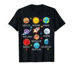 Planeten Weltall Rakete Weltraum Astronaut Kinder T-Shirt von Planet Astronomie Weltall für Kinder Sonnensystem