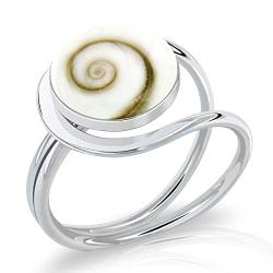 PLANETYS - 925 Sterling Silber Ring Auge des Heilige Lucie - Santa Lucia - Oeil de Sainte Lucie - Shiva Eye von Planetys