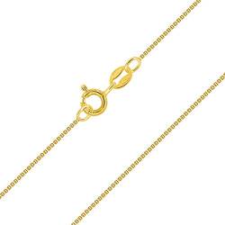 PLANETYS - Kinder und Baby Venezianierkette 925 Sterling Silber 18K Vergoldet Kette - Halskette - 1 mm Breite Längen: 32 cm von Planetys