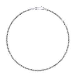 Planetys - Schlangenkette Armband 925 Sterling Silber rhodiniert 2 mm Breite Längen: 19 cm von Planetys