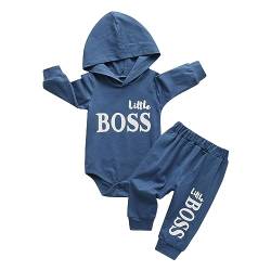 Baby Kleidung Set Baby Boys Hoodie Kleidung Long Sleeve Letter Print Top + Pants von Planooar