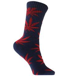 Plantlife® Socken Hanf Socks in universeller Größe, Unisex - Farbe: blau/rot von Plantlife Deutschland