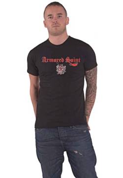 Armored Saint 'Red Logo' T-Shirt (schwarz), schwarz, Groß von Plastic Head