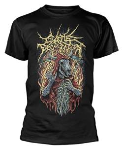 Plastic Head Cattle Decapitation 'Human Meat Chart' (schwarz) T-Shirt, Schwarz, XL von Plastic Head