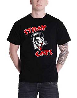 Plastic Head Herren Stray Cat Logo T-Shirt, Schwarz, L von Plastic Head
