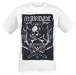 Marduk Frontschwein Männer T-Shirt weiß M 100% Baumwolle Band-Merch, Bands von Plastichead