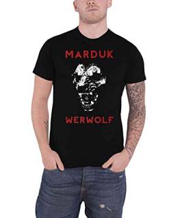 Marduk Werewolf Männer T-Shirt schwarz L 100% Baumwolle Band-Merch, Bands von Plastichead