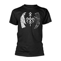 Wardruna Men's Kvitravn (Organic Ts) T-Shirt Small Black von Plastichead